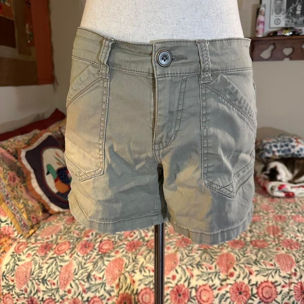 Supplies Y2K Khaki Brown Shorts with Pocket Details